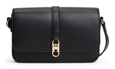 TOMMY HILFIGER TH Libre Flap Crossover Bag Black