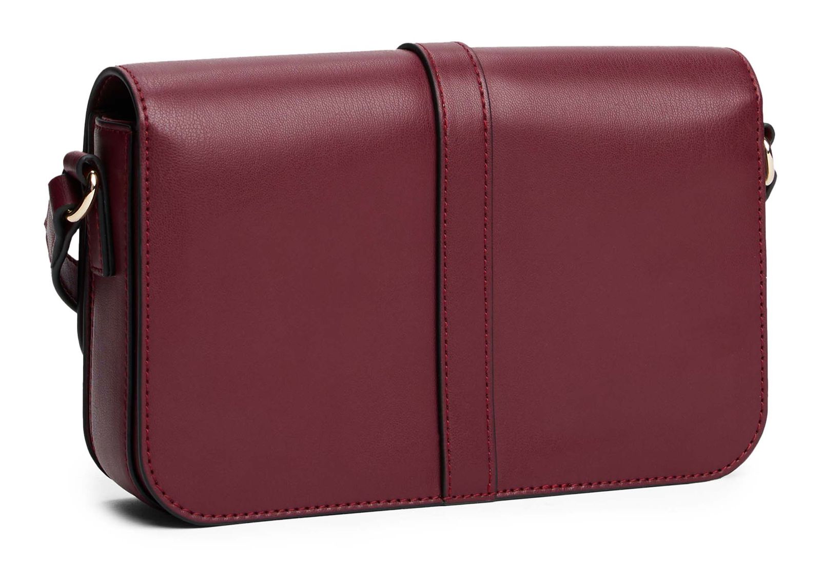 TOMMY HILFIGER TH Libre Flap Crossover Bag Deep Rouge TOMMY HILFIGER TH Libre Flap Crossover Bag Deep Rouge
