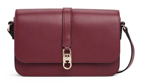 TOMMY HILFIGER TH Libre Flap Crossover Bag Deep Rouge