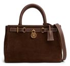 TOMMY HILFIGER American Icon Mini Tote Bag Suede Le Legacy Brown