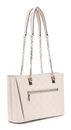 GUESS Tisha 3 Compartment Tote Stone Logo