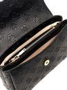 GUESS Tisha Top Handle Flap Bag Black Logo