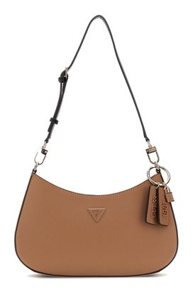 GUESS Noelle II Top Zip Shoulder Bag Tan Multi