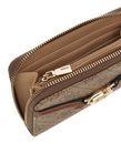 GUESS Dea SLG Zip Around Wallet M Latte Logo