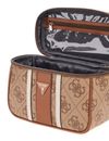 GUESS Erenia Toiletry Train Case Latte Logo GUESS Erenia Toiletry Train Case Latte Logo