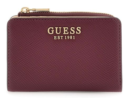GUESS Bolena SLG Zip Around Card Case Wine GUESS Bolena SLG Zip Around Card Case Wine