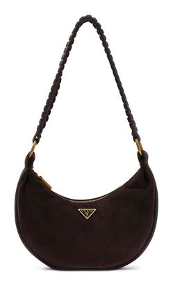 GUESS Amita Hobo Crossbody Bag Espresso GUESS Amita Hobo Crossbody Bag Espresso