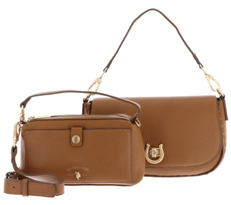 U.S. POLO ASSN. Middleton Flap Crossbody Bag With Extra Bag Camel U.S. POLO ASSN. Middleton Flap Crossbody Bag With Extra Bag Camel