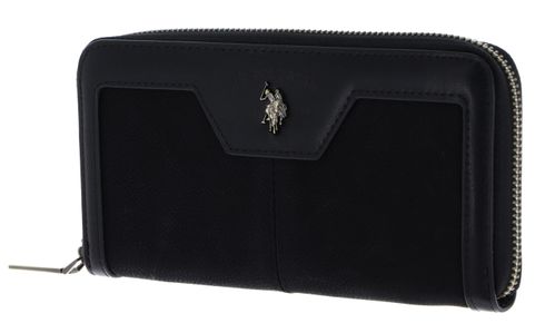 U.S. POLO ASSN. Monroe Zip Around Wallet Black