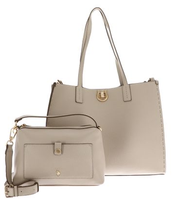 U.S. POLO ASSN. Middleton Large Shopping Bag With Extra Bag Beige U.S. POLO ASSN. Middleton Large Shopping Bag With Extra Bag Beige