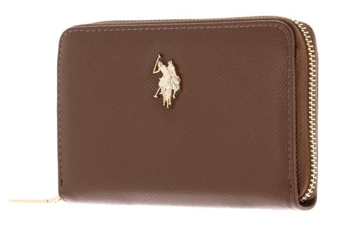 U.S. POLO ASSN. Jones Zip Wallet Brown