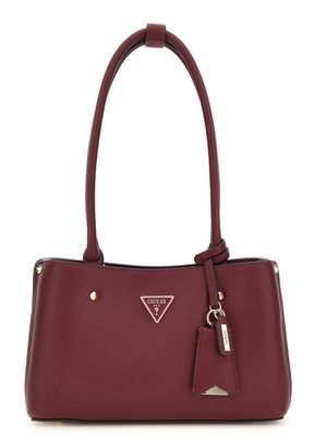 GUESS Meridian II Shoulder Satchel Bag Wine GUESS Meridian II Shoulder Satchel Bag Wine
