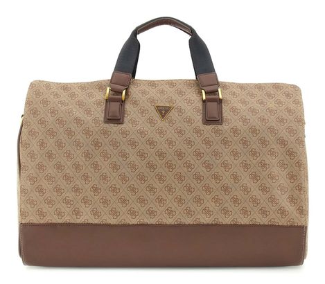 GUESS Milano Convertible Weekender Beige / Brown