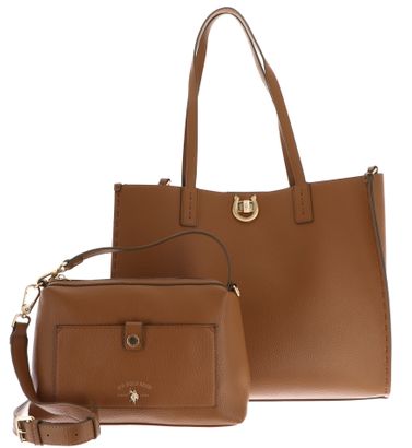 U.S. POLO ASSN. Middleton Large Shopping Bag With Extra Bag Camel U.S. POLO ASSN. Middleton Large Shopping Bag With Extra Bag Camel