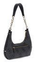 GUESS Erenia Top Zip Shoulder Bag Coal Logo GUESS Erenia Top Zip Shoulder Bag Coal Logo