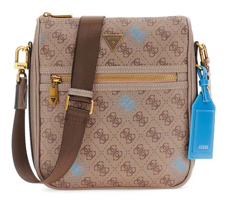 GUESS Milano Crossbody Bag 2 Beige / Blue