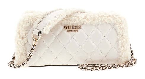 GUESS Cristi Top Zip Crossbody Bag Bone