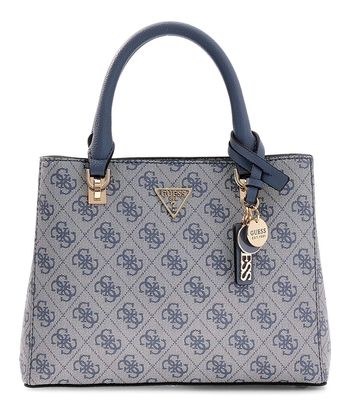 GUESS Noelle II Multi Compartment Satchel S Slate Logo