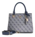 GUESS Noelle II Multi Compartment Satchel S Slate Logo GUESS Noelle II Multi Compartment Satchel S Slate Logo