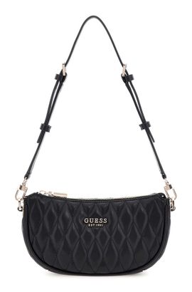 GUESS Valla Mini Top Zip Shoulder Bag Black
