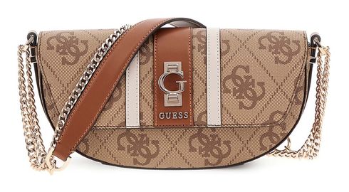 GUESS Erenia Convertible Crossbody Flap Latte Logo