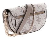 GUESS Erenia Convertible Crossbody Flap Dark Taupe Logo