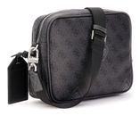 GUESS Milano Crossbody Double Zip Bag Black / White GUESS Milano Crossbody Double Zip Bag Black / White