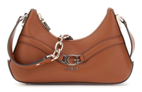GUESS Dea Crossbody Top Zip Cognac