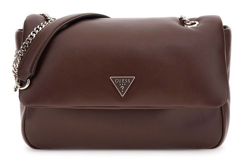 GUESS Sunetra Convertible Crossbody Flap Espresso GUESS Sunetra Convertible Crossbody Flap Espresso