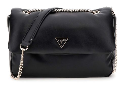 GUESS Sunetra Convertible Crossbody Flap Black GUESS Sunetra Convertible Crossbody Flap Black