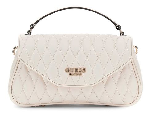 GUESS Valla Top Handle Flap Bag Bone GUESS Valla Top Handle Flap Bag Bone