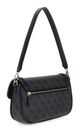 GUESS Dea Flap Shoulder Bag Coal Logo