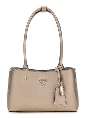 GUESS Meridian II Shoulder Satchel Bag Pewter GUESS Meridian II Shoulder Satchel Bag Pewter