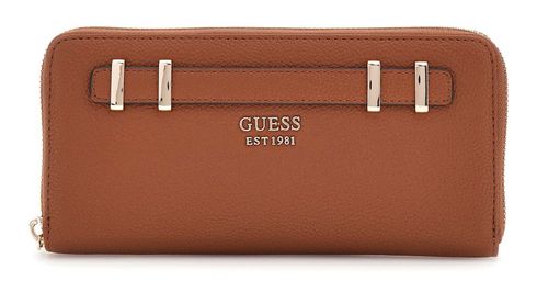 GUESS Gregoria SLG Large Zip Around Wallet L Cognac