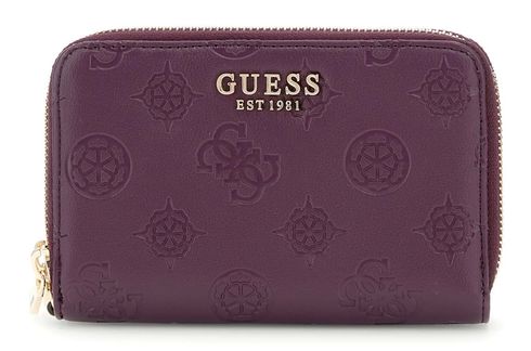 GUESS Laurel II SLG Medium Double Zip Wallet M Wine Logo