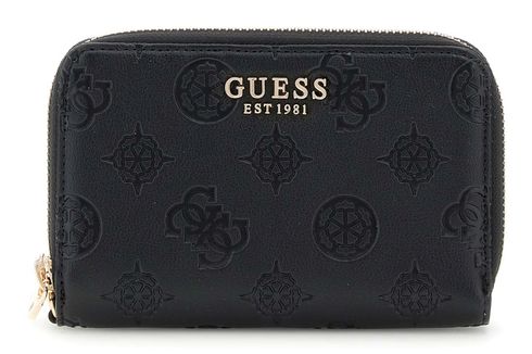 GUESS Laurel II SLG Medium Double Zip Wallet M Black Logo GUESS Laurel II SLG Medium Double Zip Wallet M Black Logo