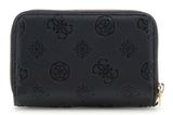 GUESS Laurel II SLG Medium Double Zip Wallet M Black Logo GUESS Laurel II SLG Medium Double Zip Wallet M Black Logo