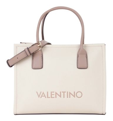 VALENTINO Wilk Shopping Bag Ecru / Taupe