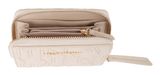 VALENTINO Pansy Zip Around Wallet Ecru
