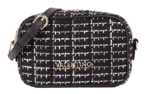 VALENTINO Tweed Camera Bag Nero / Multicolor