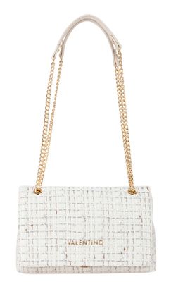 VALENTINO Tweed Flap Bag Off Wh / Multi