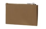 HUGO BOSS Classic Grained Cardholder With Zip Camel