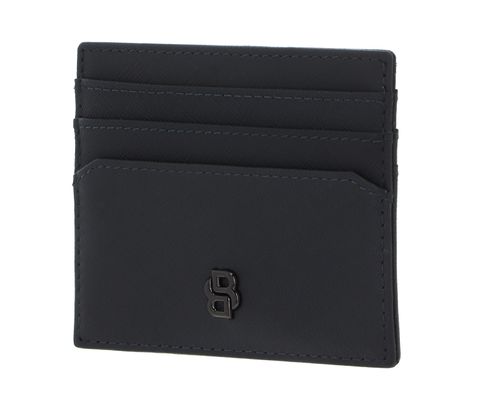 HUGO BOSS Double B Card Holder Saffiano Grey HUGO BOSS Double B Card Holder Saffiano Grey