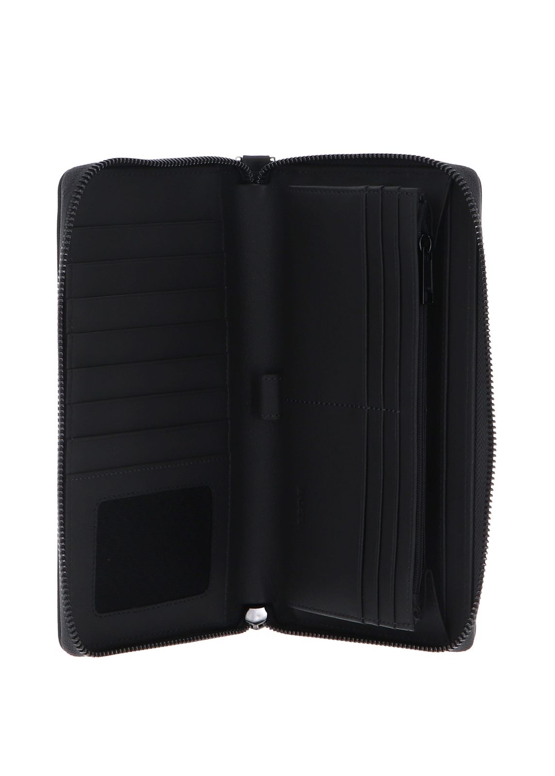 HUGO BOSS Double B Purse Saffiano Grey HUGO BOSS Double B Purse Saffiano Grey