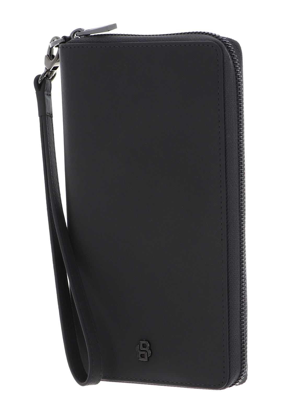 HUGO BOSS Double B Purse Saffiano Grey