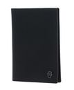 HUGO BOSS Double B Passport Case Saffiano Black