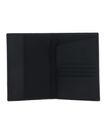 HUGO BOSS Double B Passport Case Saffiano Black