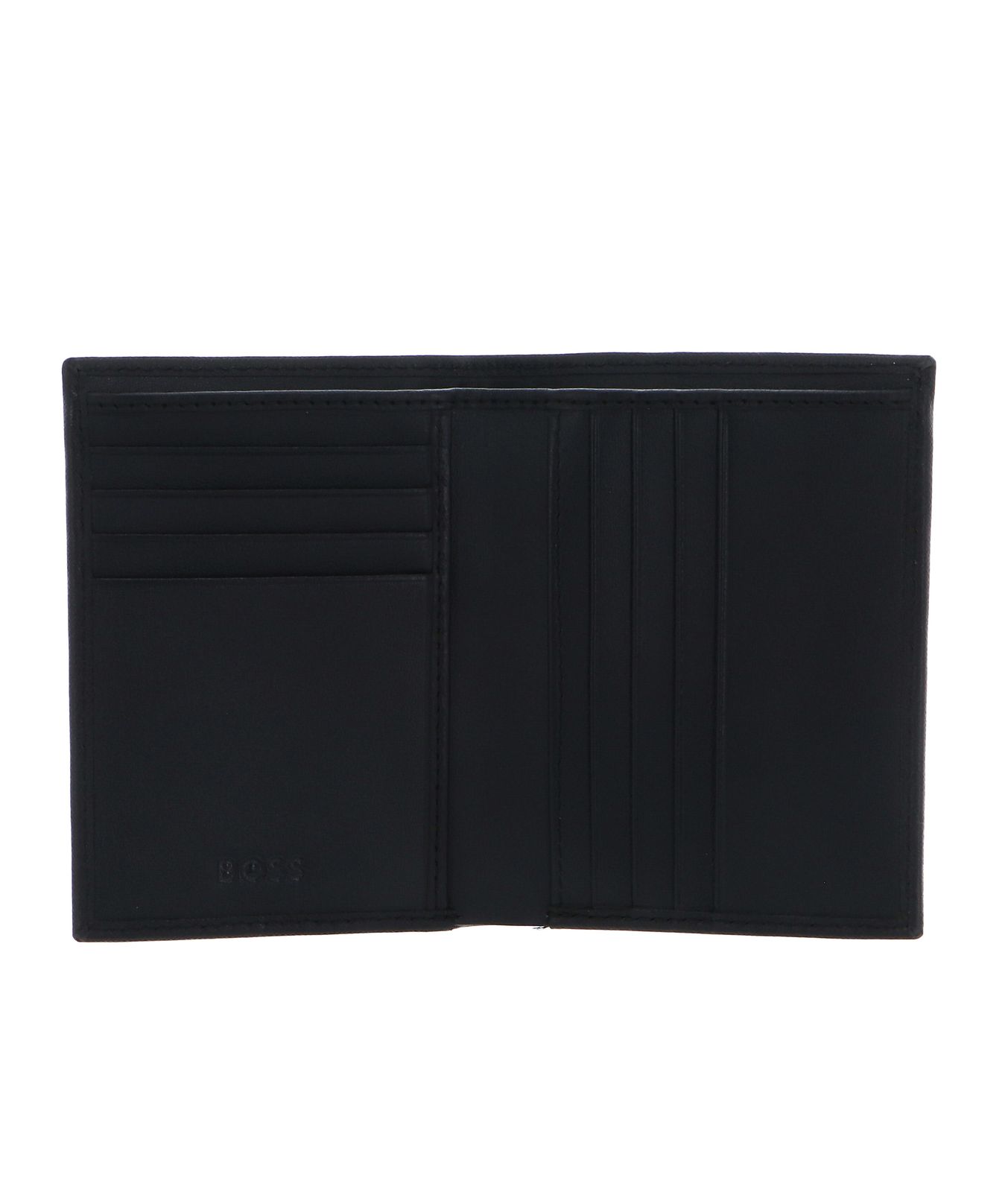 HUGO BOSS Double B Card Case Saffiano Black HUGO BOSS Double B Card Case Saffiano Black