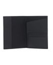 HUGO BOSS Double B Passport Case Saffiano Grey