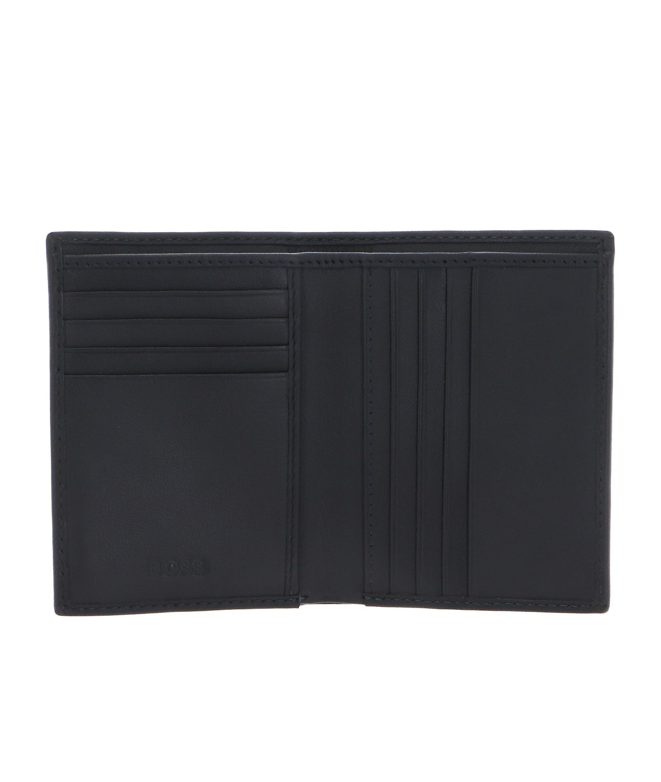 HUGO BOSS Double B Card Case Saffiano Grey HUGO BOSS Double B Card Case Saffiano Grey